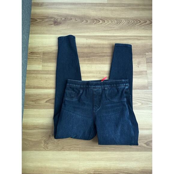 SPANX ― S Small ― Slimming Pull On Soft Knit Denim Legging Jegging Jeans ― #CY45 - Picture 3 of 4